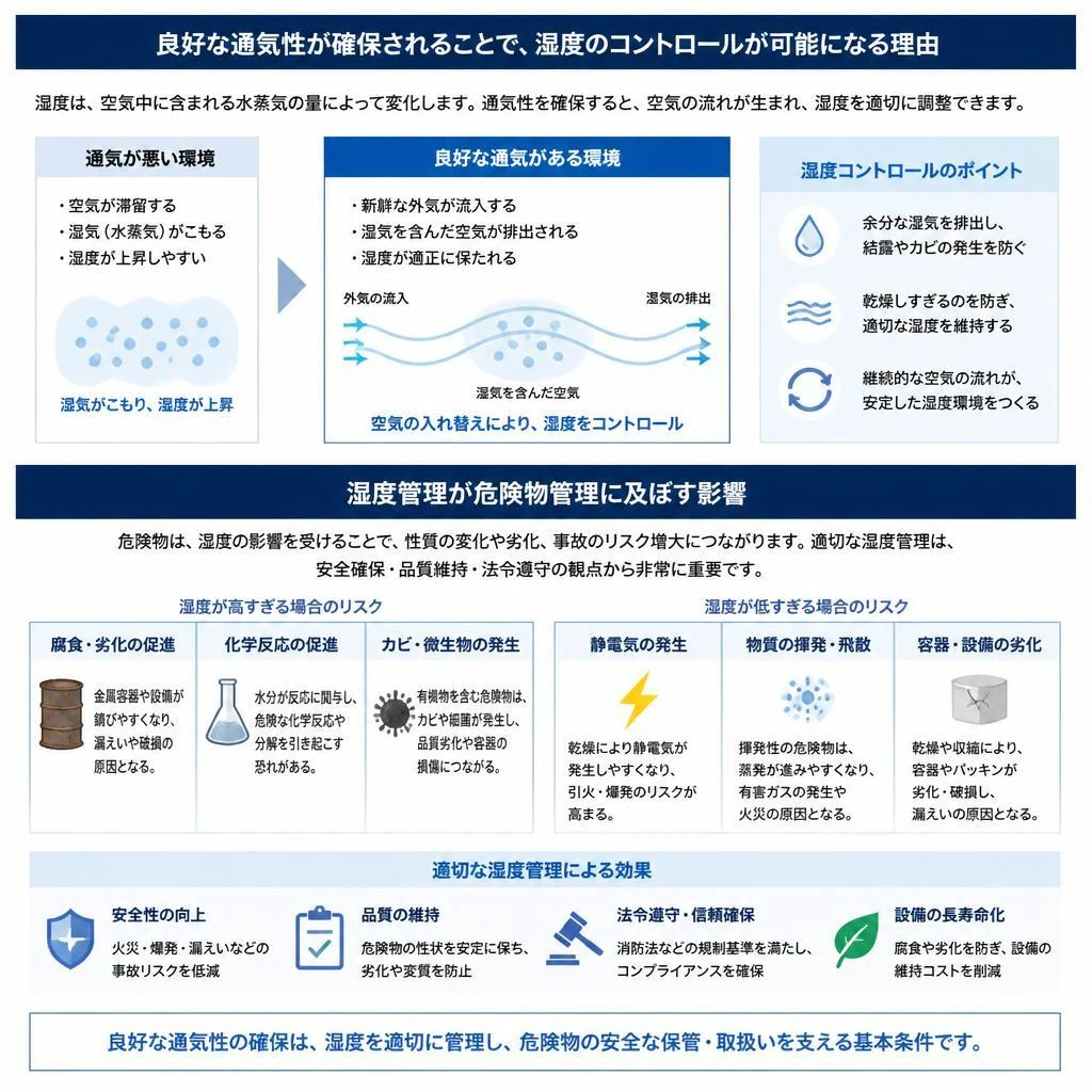 通気性と湿度管理